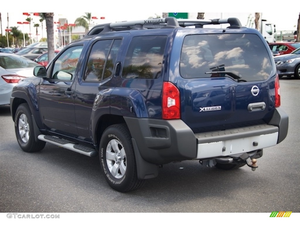 2010 Xterra X - Navy Blue Metallic / Gray photo #2