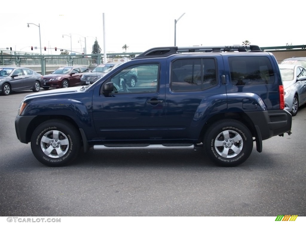 2010 Xterra X - Navy Blue Metallic / Gray photo #9