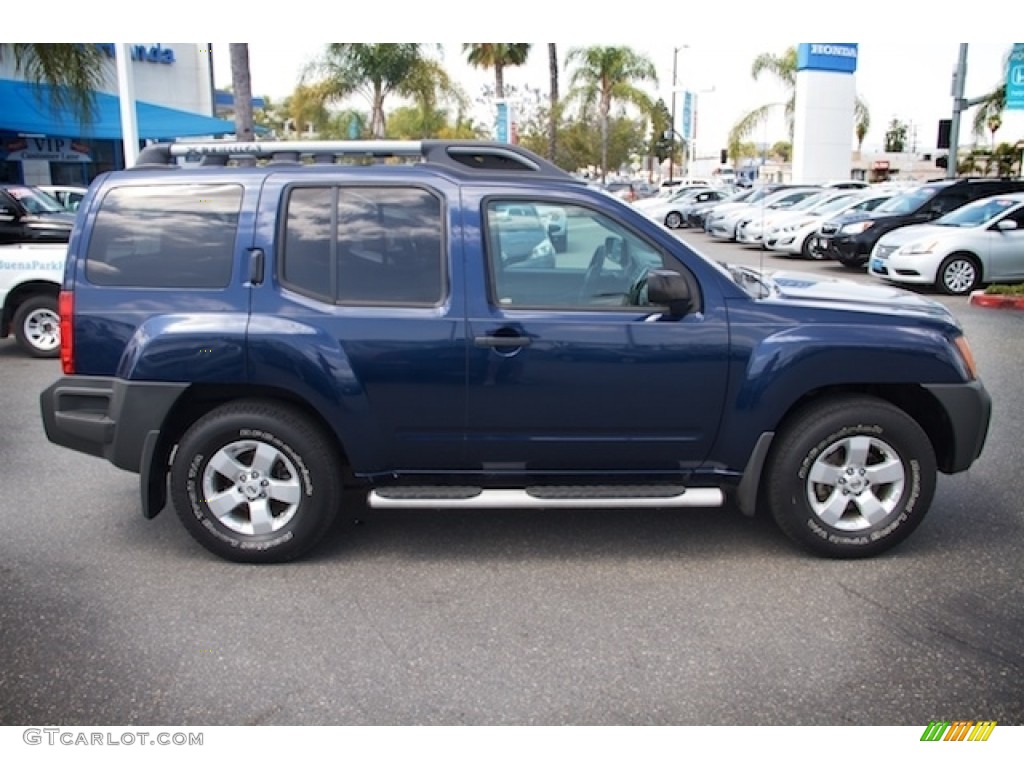 2010 Xterra X - Navy Blue Metallic / Gray photo #12