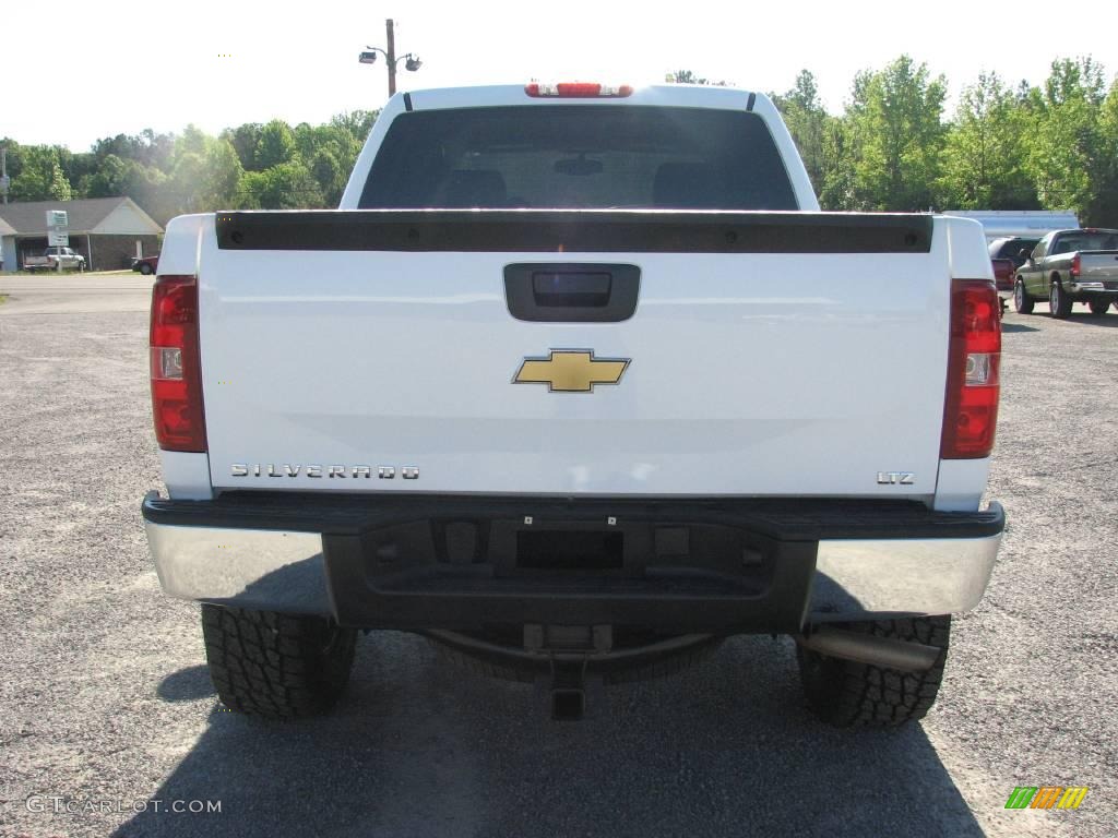 2008 Silverado 1500 LTZ Crew Cab 4x4 - Summit White / Light Cashmere/Ebony Accents photo #6