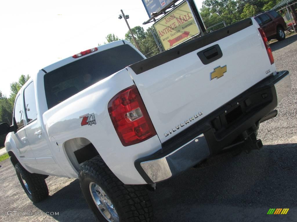 2008 Silverado 1500 LTZ Crew Cab 4x4 - Summit White / Light Cashmere/Ebony Accents photo #7