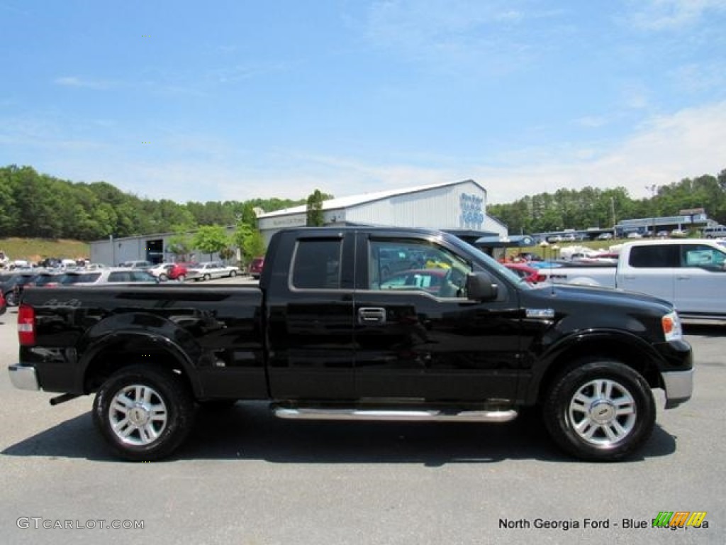 2004 F150 Lariat SuperCab 4x4 - Black / Tan photo #6