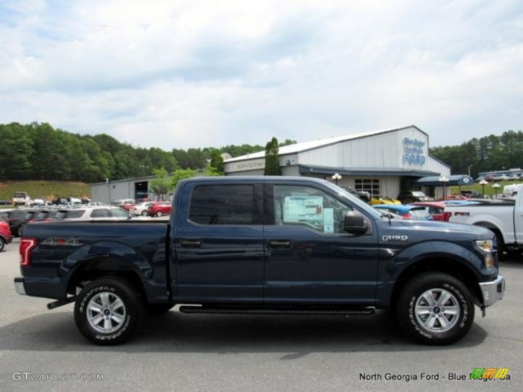 2016 F150 XLT SuperCrew 4x4 - Blue Jeans / Medium Earth Gray photo #6