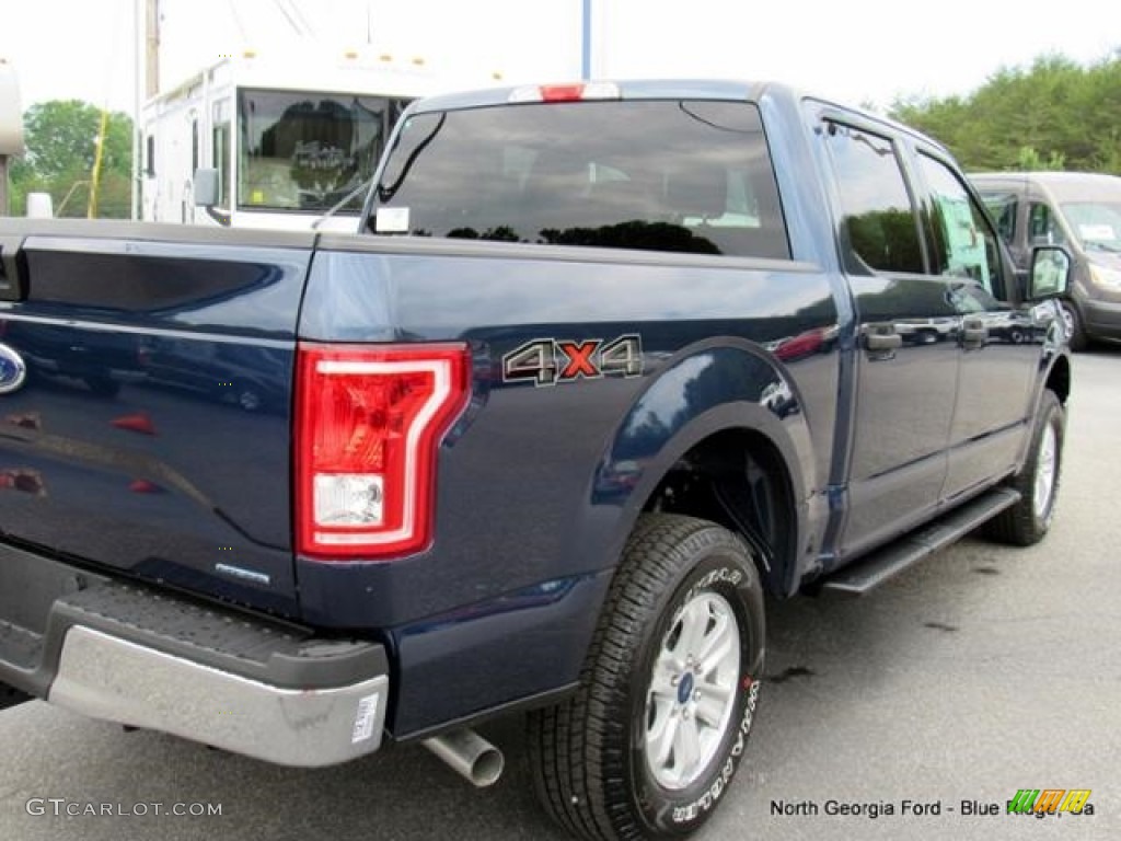 2016 F150 XLT SuperCrew 4x4 - Blue Jeans / Medium Earth Gray photo #34