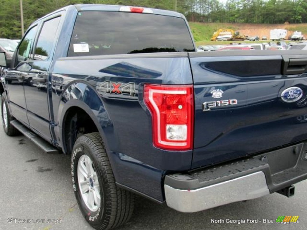 2016 F150 XLT SuperCrew 4x4 - Blue Jeans / Medium Earth Gray photo #35