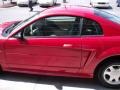 2001 Laser Red Metallic Ford Mustang V6 Coupe  photo #6