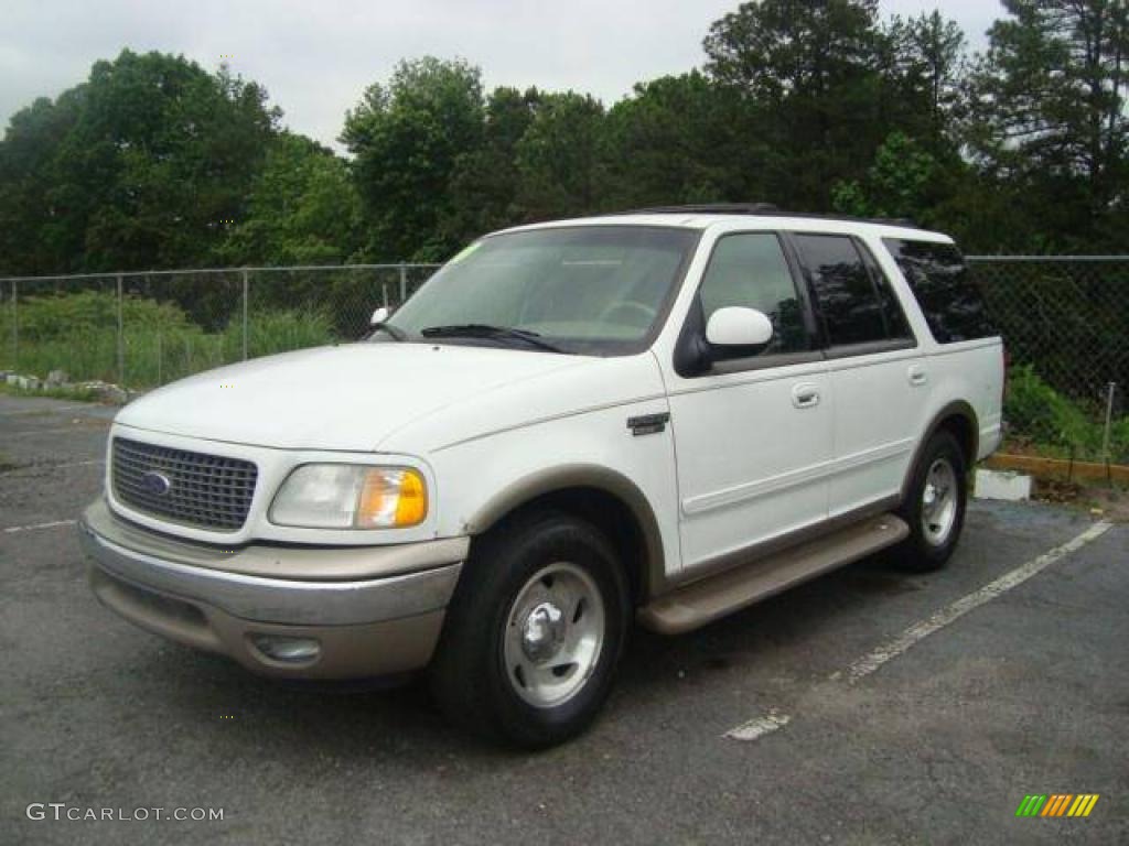 2000 Expedition Eddie Bauer - Oxford White / Medium Parchment photo #1