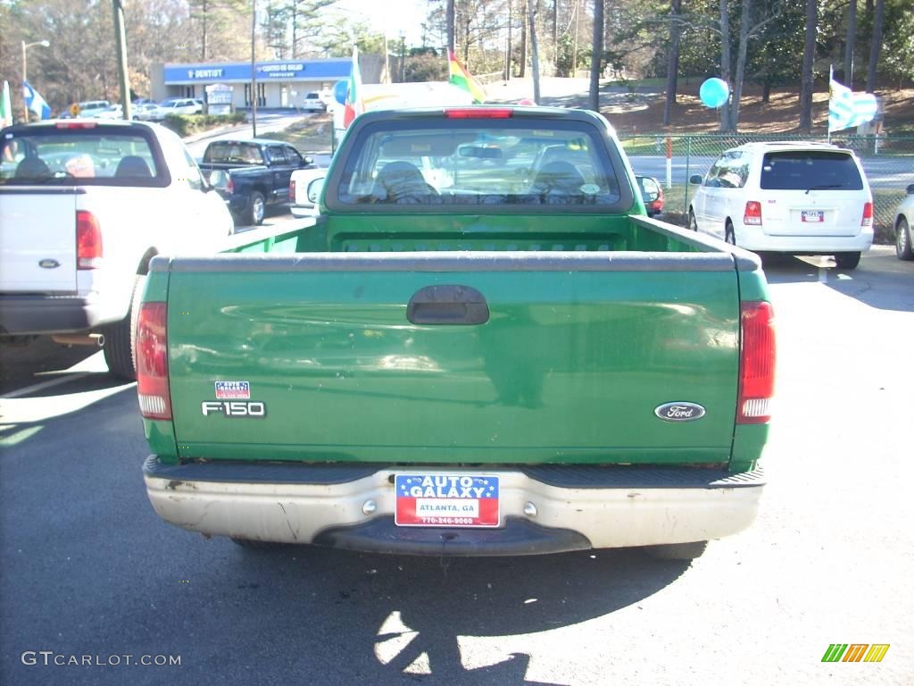 2000 F150 XL Regular Cab - Fleet Green / Medium Graphite photo #5