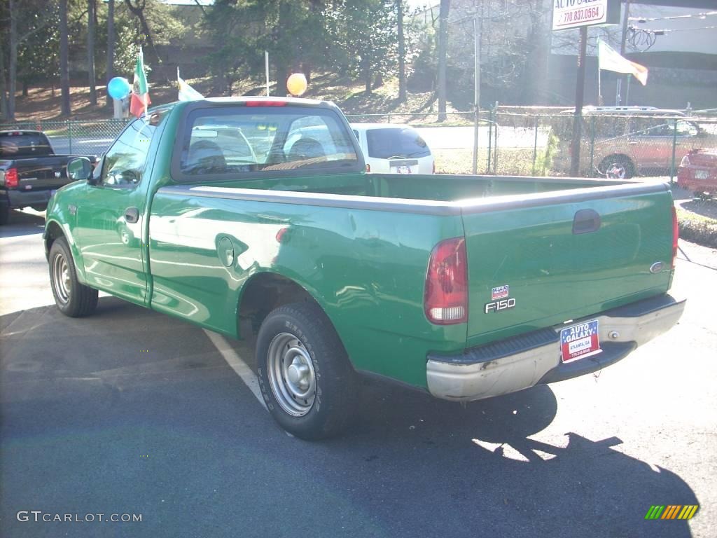 2000 F150 XL Regular Cab - Fleet Green / Medium Graphite photo #6