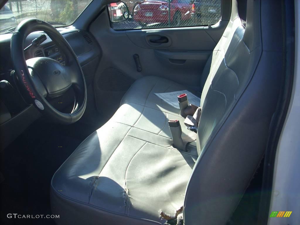 2000 F150 XL Regular Cab - Fleet Green / Medium Graphite photo #8
