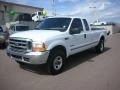 1999 Oxford White Ford F250 Super Duty XLT Extended Cab 4x4  photo #2