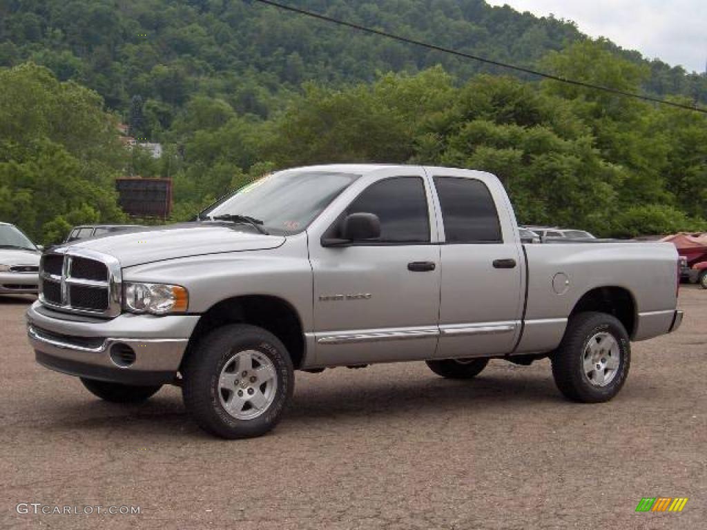 2005 Ram 1500 SLT Quad Cab 4x4 - Bright Silver Metallic / Dark Slate Gray photo #1