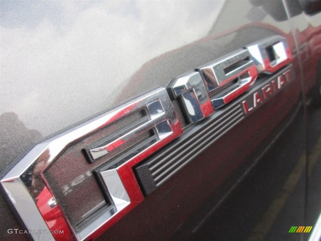 2016 F150 Lariat SuperCrew - Magnetic / Black photo #3