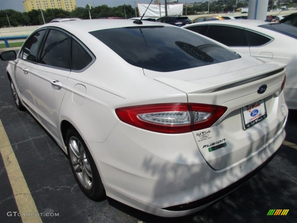 2016 Fusion Energi Titanium - White Platinum Tri-Coat Metallic / Medium Soft Ceramic photo #5