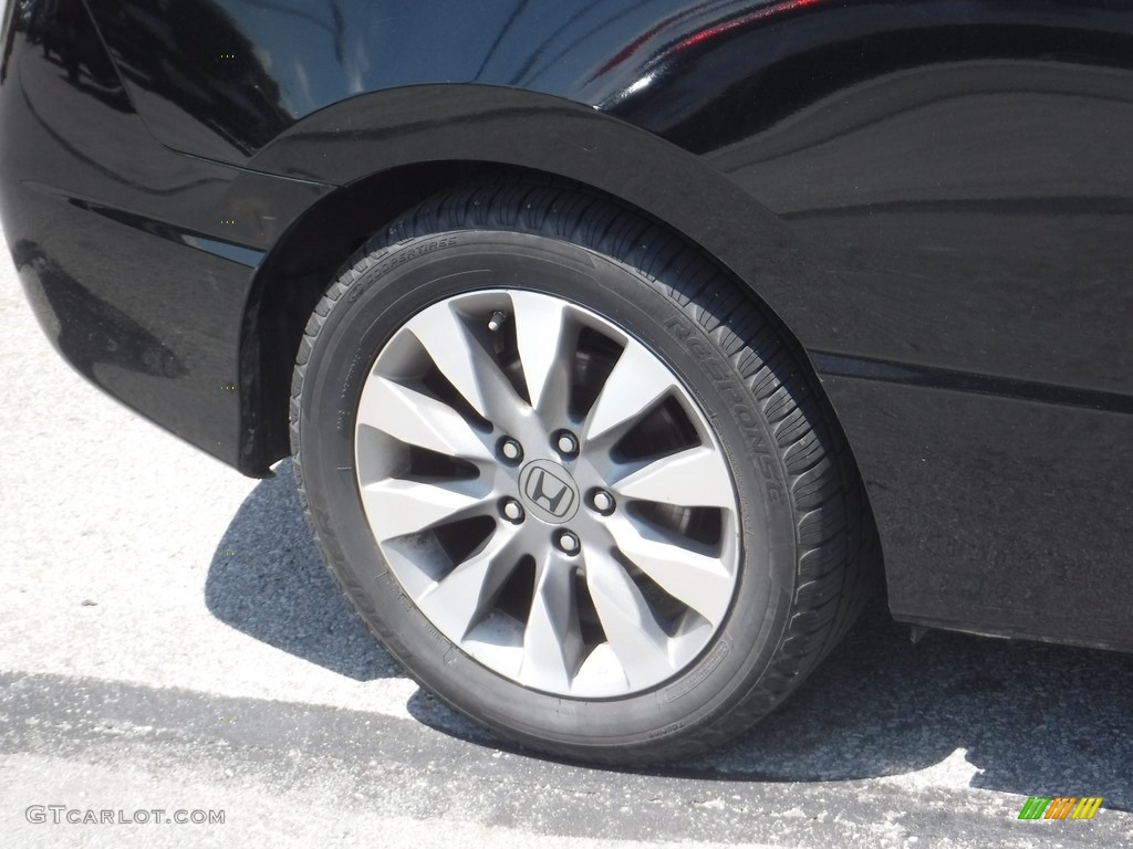 2010 Civic EX Coupe - Crystal Black Pearl / Black photo #3