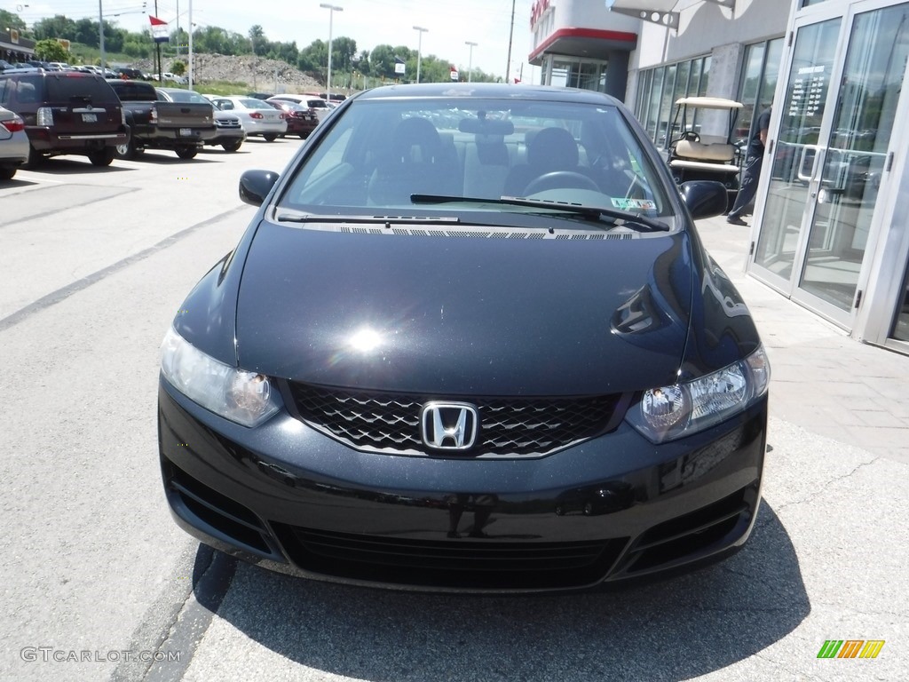2010 Civic EX Coupe - Crystal Black Pearl / Black photo #4
