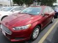 2016 Ruby Red Metallic Ford Fusion S  photo #2