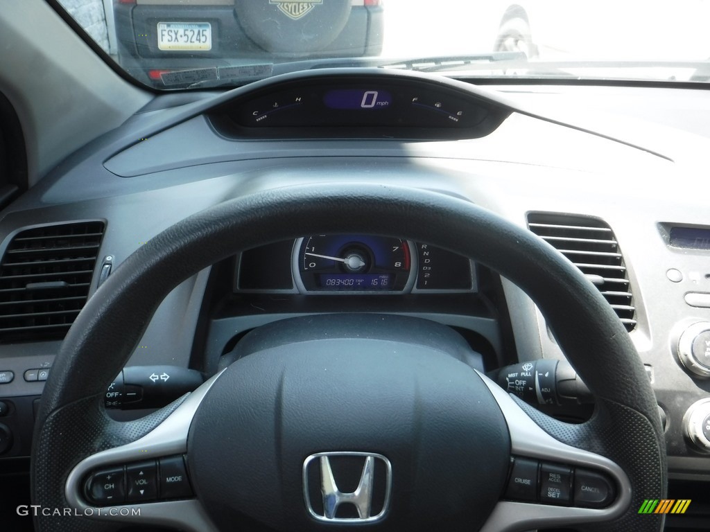 2010 Civic EX Coupe - Crystal Black Pearl / Black photo #16