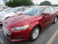 2016 Ruby Red Metallic Ford Fusion S  photo #2