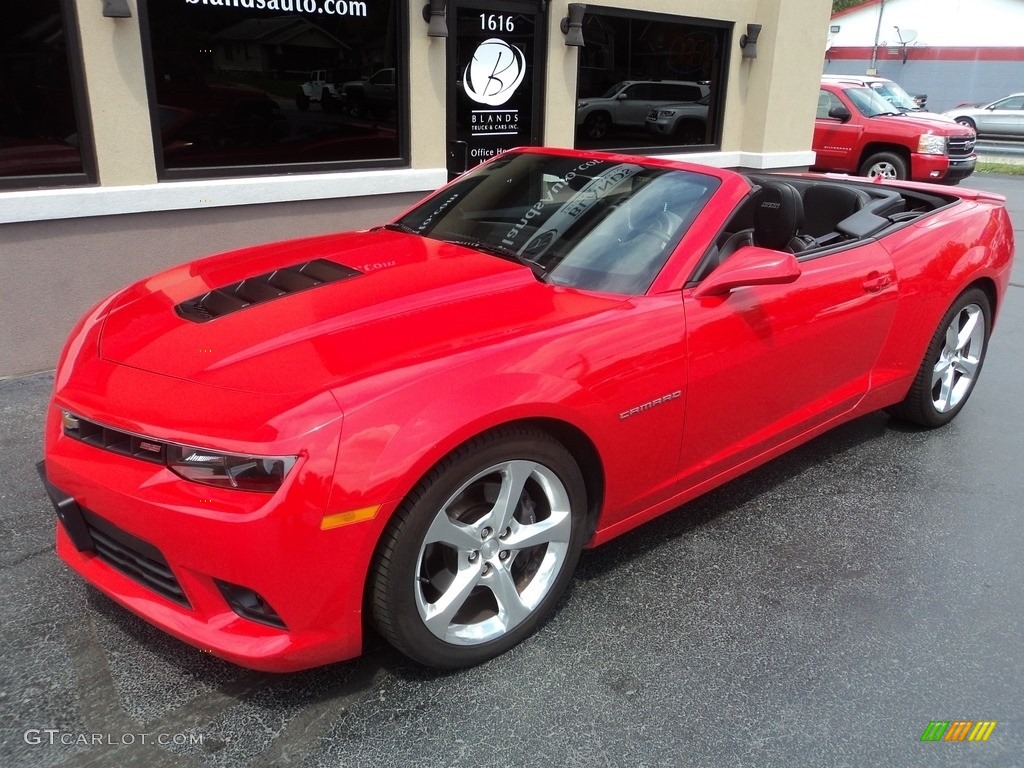 2015 Camaro SS/RS Convertible - Red Hot / Black photo #28