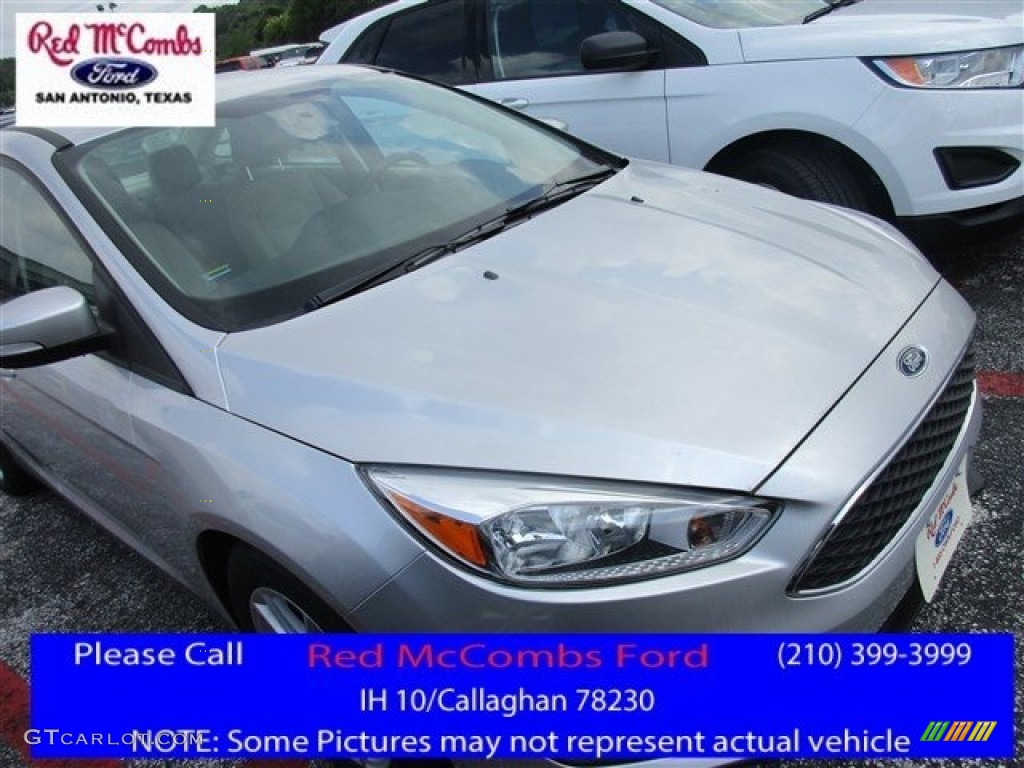 2016 Focus SE Sedan - Ingot Silver / Medium Light Stone photo #1