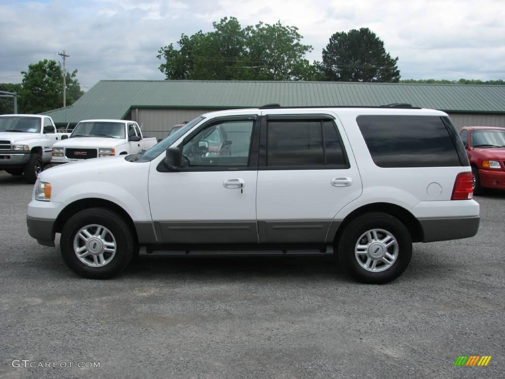 2003 Expedition XLT - Oxford White / Flint Grey photo #1