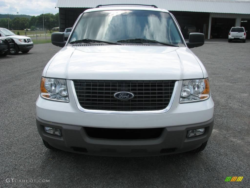 2003 Expedition XLT - Oxford White / Flint Grey photo #3