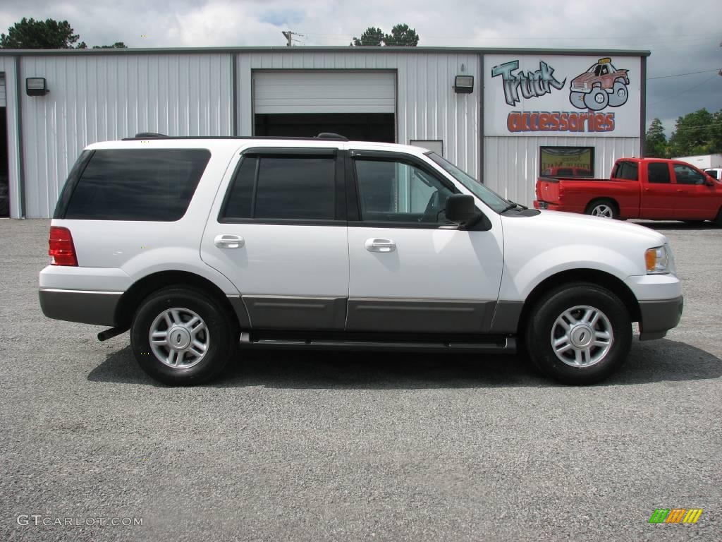2003 Expedition XLT - Oxford White / Flint Grey photo #5