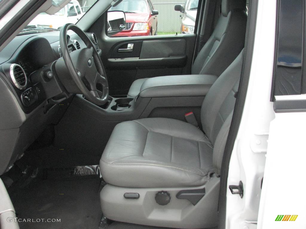 2003 Expedition XLT - Oxford White / Flint Grey photo #14