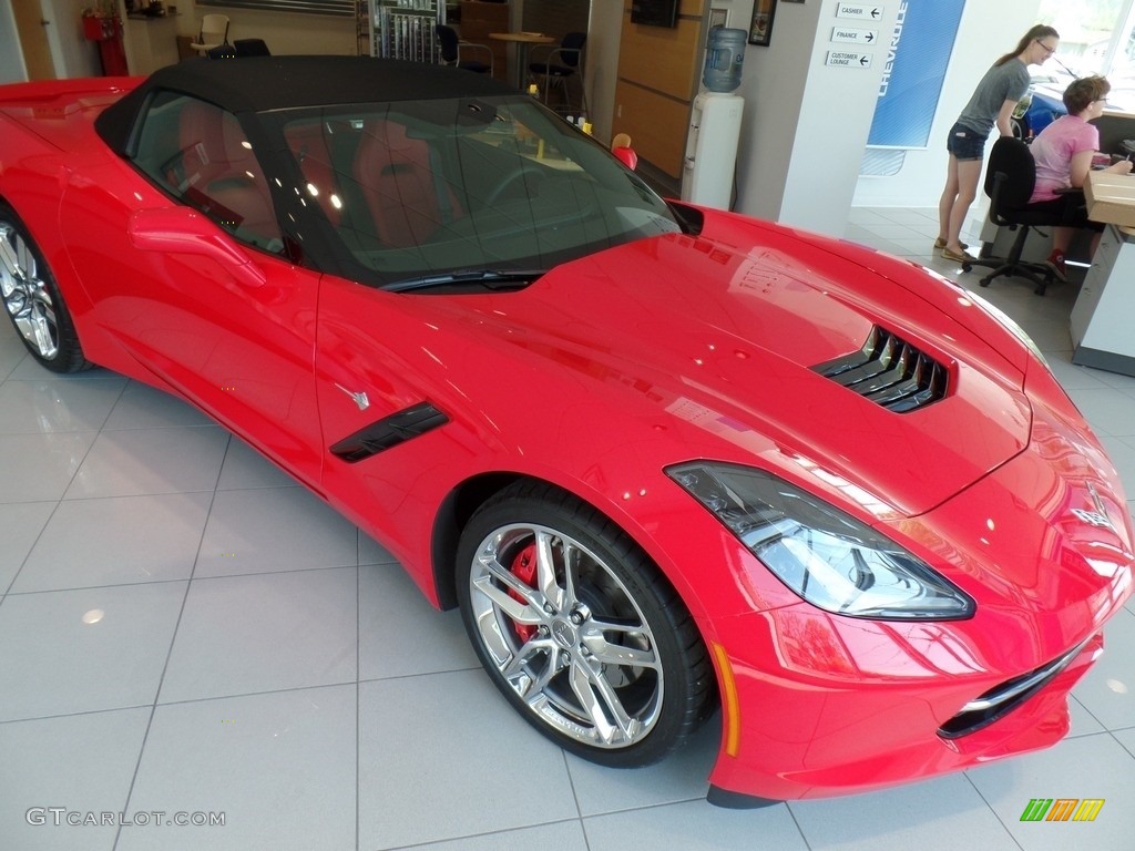 2014 Corvette Stingray Convertible Z51 - Torch Red / Adrenaline Red photo #6