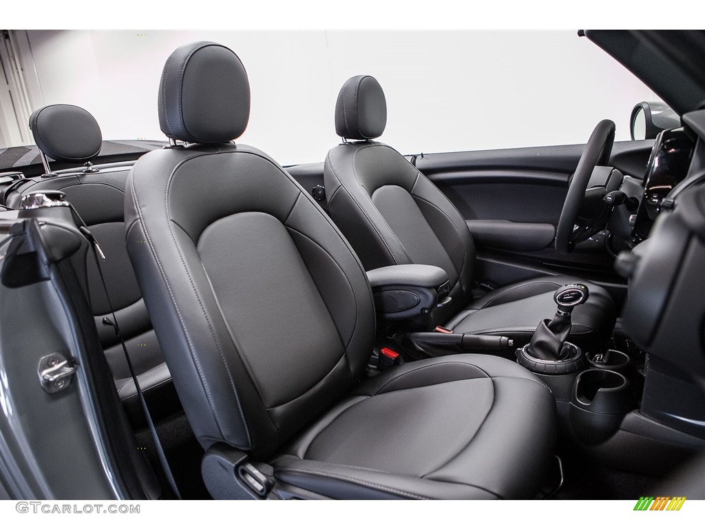 Carbon Black Interior 2016 Mini Convertible Cooper Photo #113336879