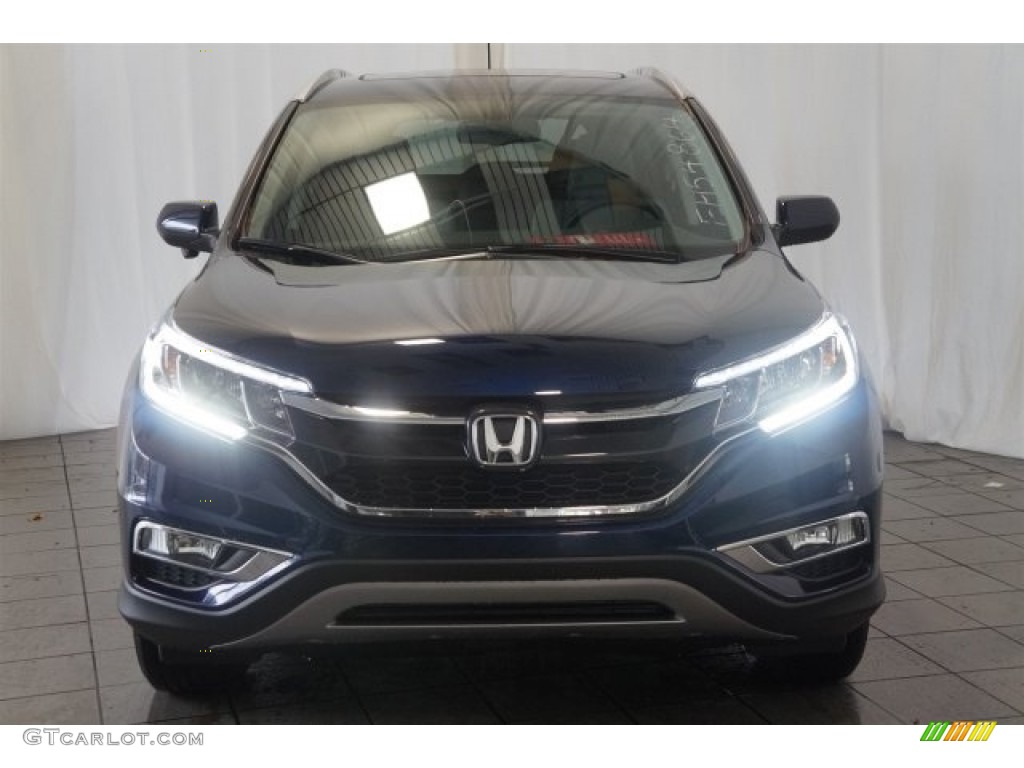 2016 CR-V EX-L - Obsidian Blue Pearl / Gray photo #3