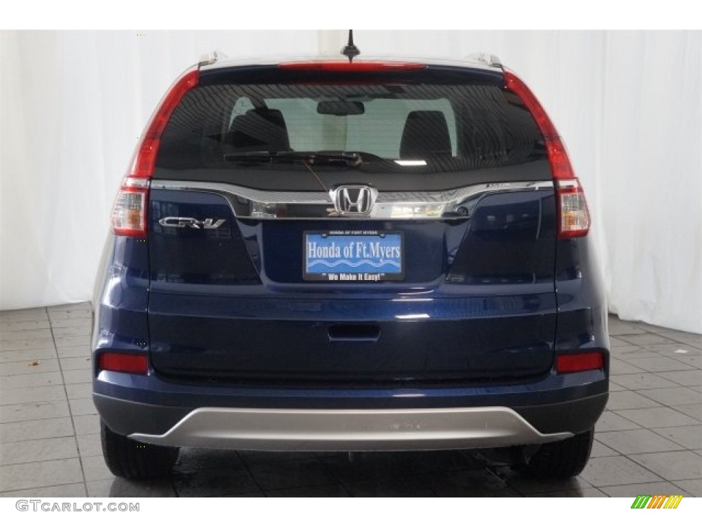 2016 CR-V EX-L - Obsidian Blue Pearl / Gray photo #7