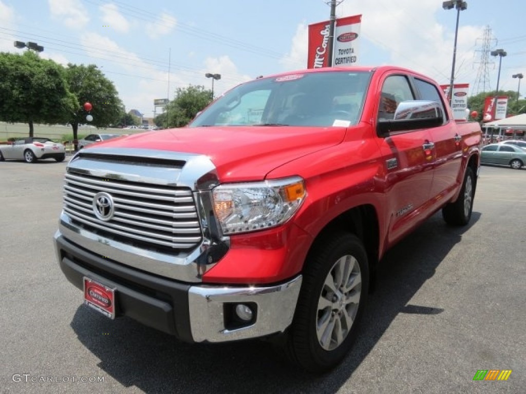 2016 Tundra Limited CrewMax - Radiant Red / Graphite photo #2