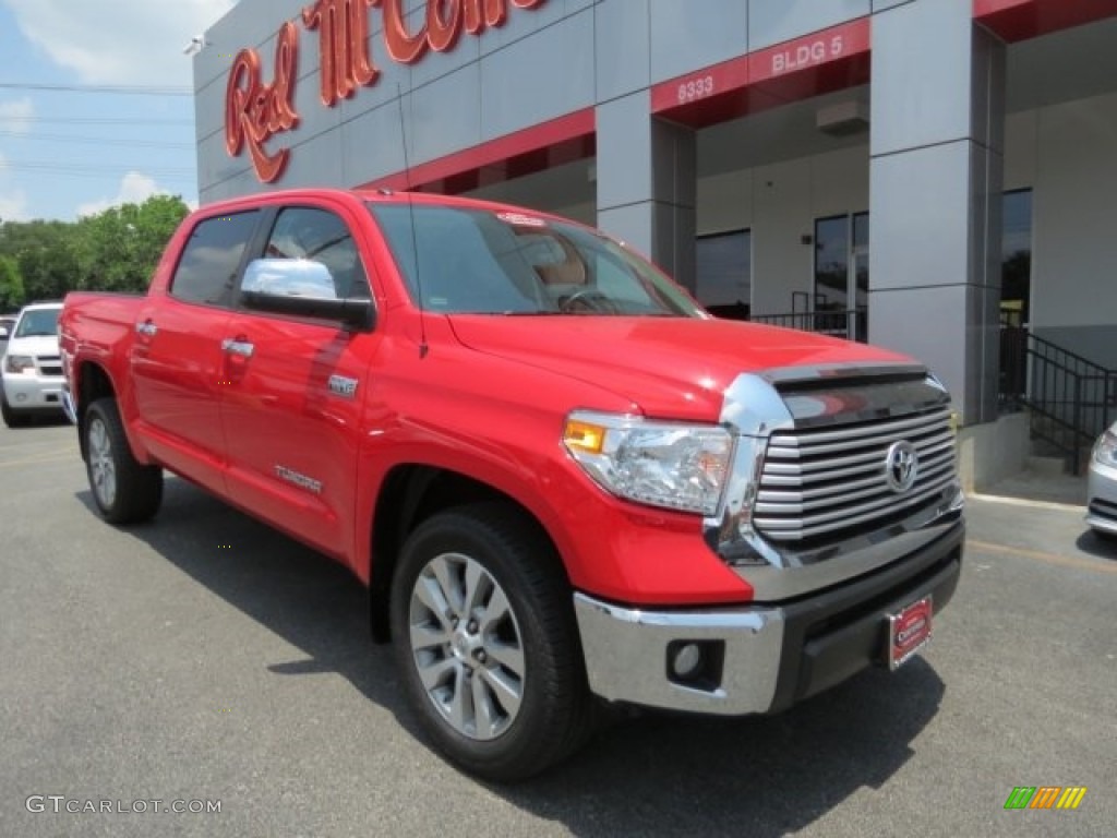 2016 Tundra Limited CrewMax - Radiant Red / Graphite photo #4