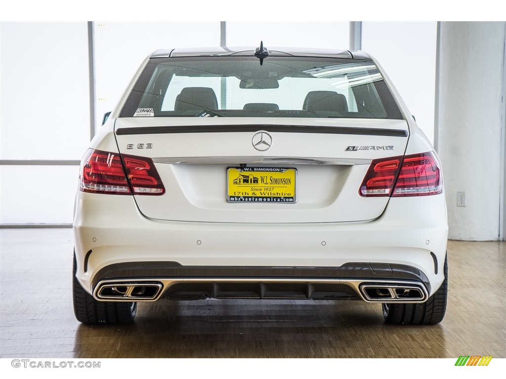 2016 E 63 AMG 4Matic S Sedan - designo Magno Cashmere White / designo Mystic Red photo #4