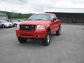 2006 Bright Red Ford F150 STX SuperCab 4x4  photo #2