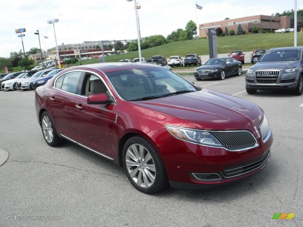 Ruby Red 2013 Lincoln MKS EcoBoost AWD Exterior Photo #113342714