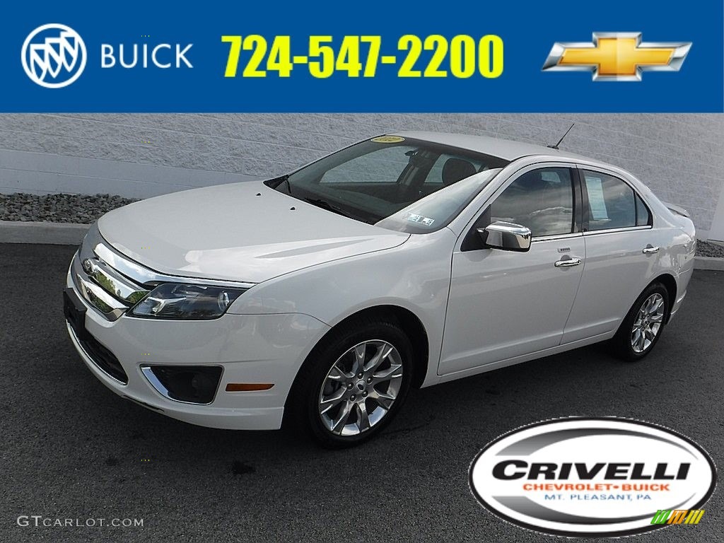 2012 Fusion SEL V6 - White Suede / Charcoal Black photo #1