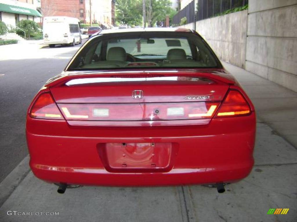 1998 Accord EX V6 Coupe - San Marino Red / Ivory photo #3