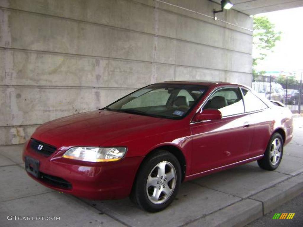 1998 Accord EX V6 Coupe - San Marino Red / Ivory photo #5