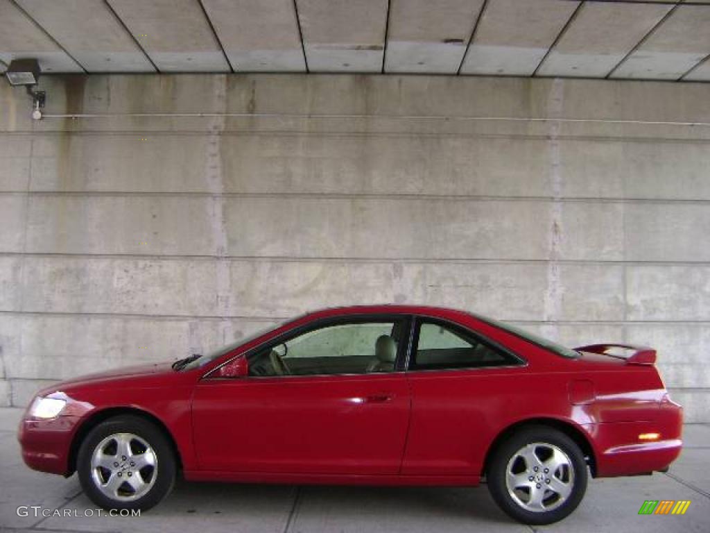 1998 Accord EX V6 Coupe - San Marino Red / Ivory photo #6