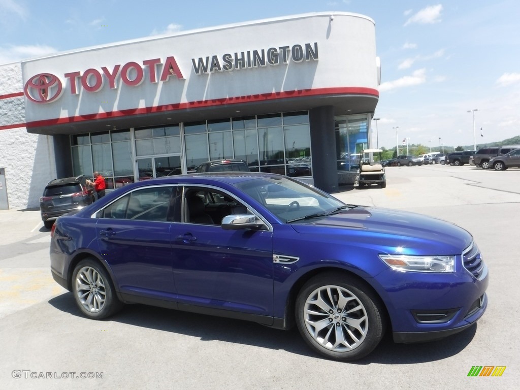 2013 Taurus Limited - Deep Impact Blue Metallic / Charcoal Black photo #2