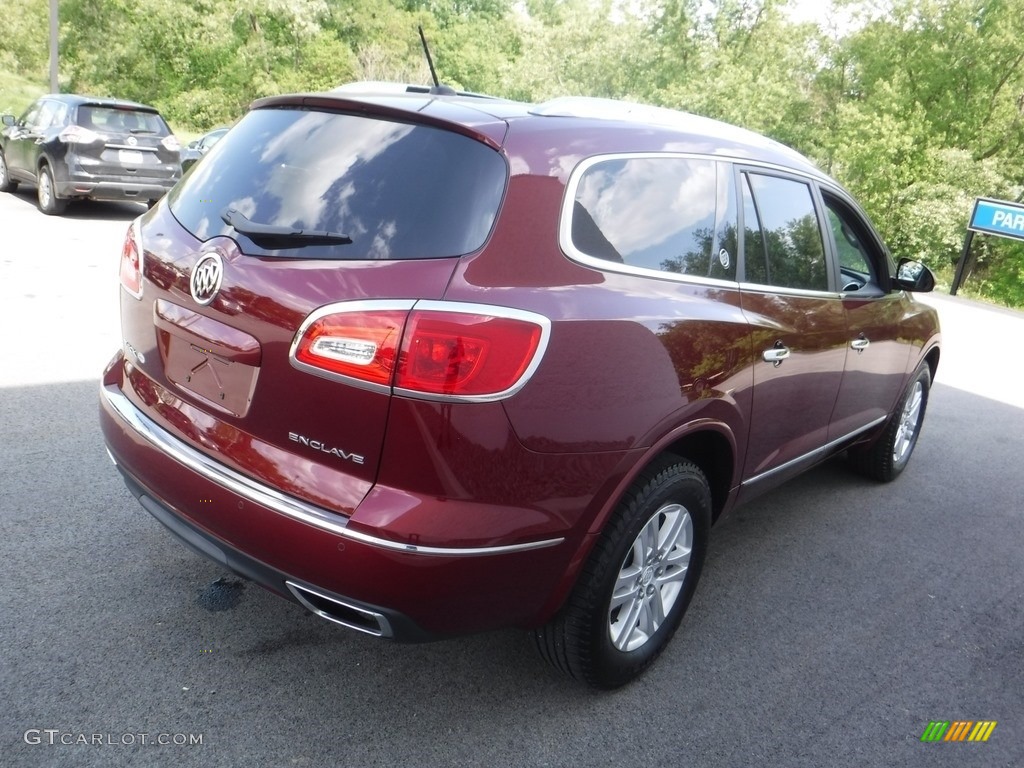 2015 Enclave Convenience - Crimson Red Tintcoat / Light Titanium/Dark Titanium photo #7