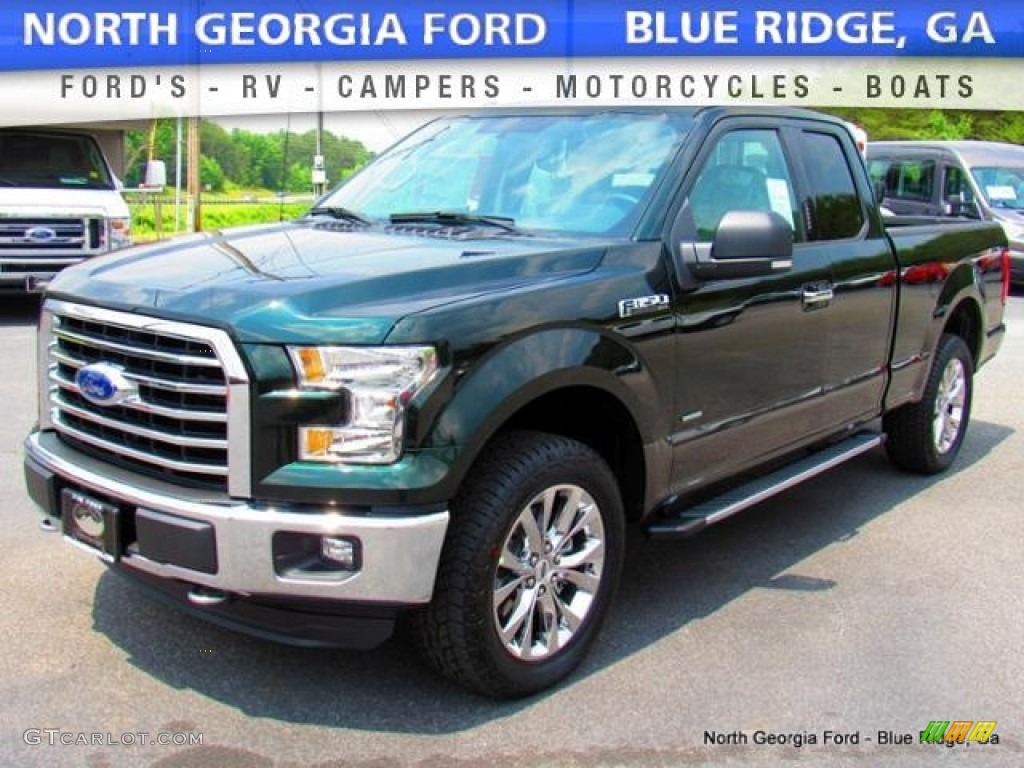 2016 F150 XLT SuperCab 4x4 - Green Gem / Medium Earth Gray photo #1