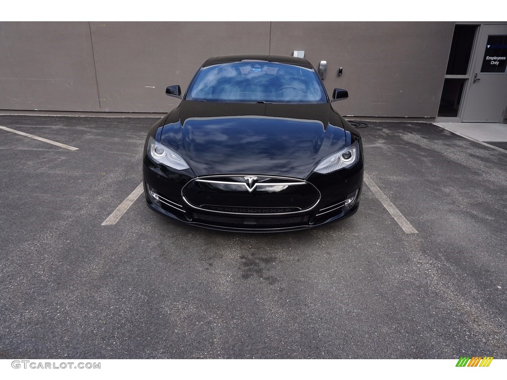 2015 Model S P85D Performance - Solid Black / Black photo #7