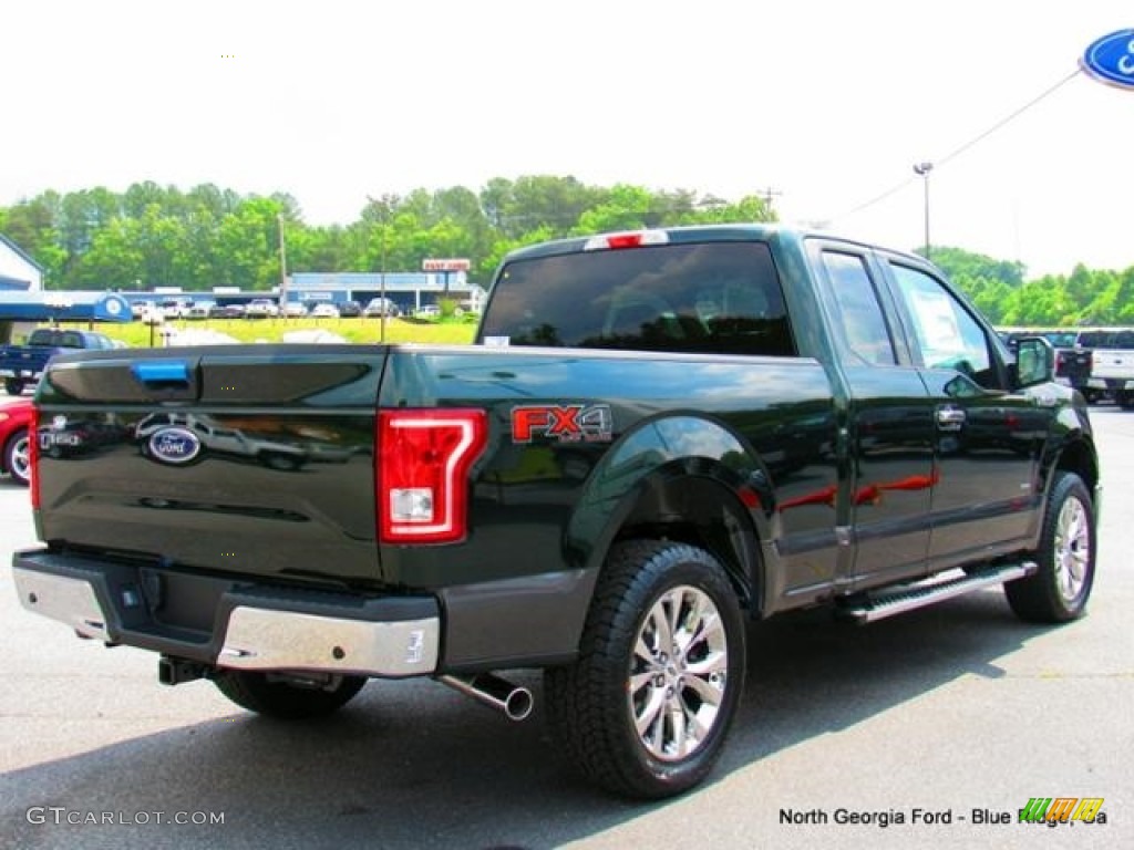 2016 F150 XLT SuperCab 4x4 - Green Gem / Medium Earth Gray photo #5