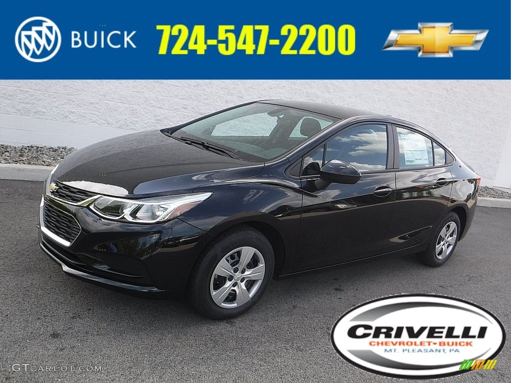 2016 Cruze LS Sedan - Mosaic Black Metallic / Jet Black photo #1