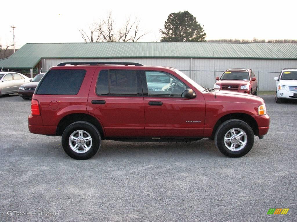 2004 Explorer XLT - Redfire Metallic / Medium Parchment photo #2