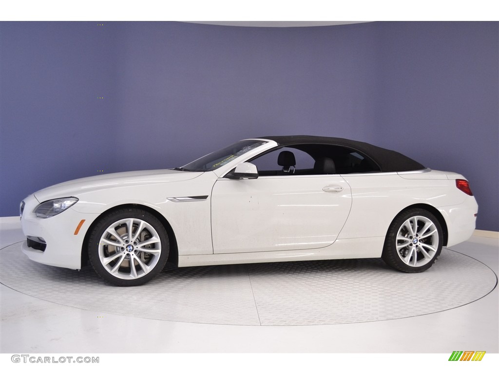 2013 6 Series 640i Convertible - Alpine White / Black photo #4